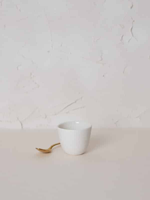 tasse café ristretto en porcelaine blanche