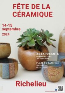 affiche de la fete de la céramique de richelieu 2024