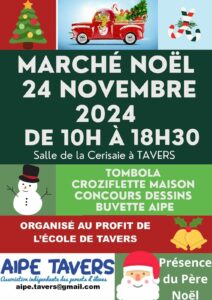 Affiche Marché de Noel de Tavers